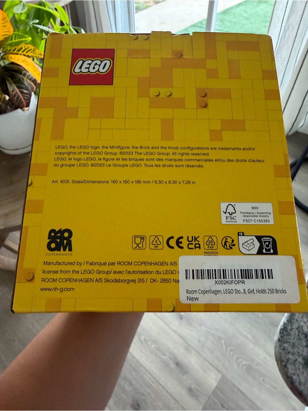 Room Copenhagen, Lego Storage Heads Stackable Storage Container - Buildable - Picture 3 of 3